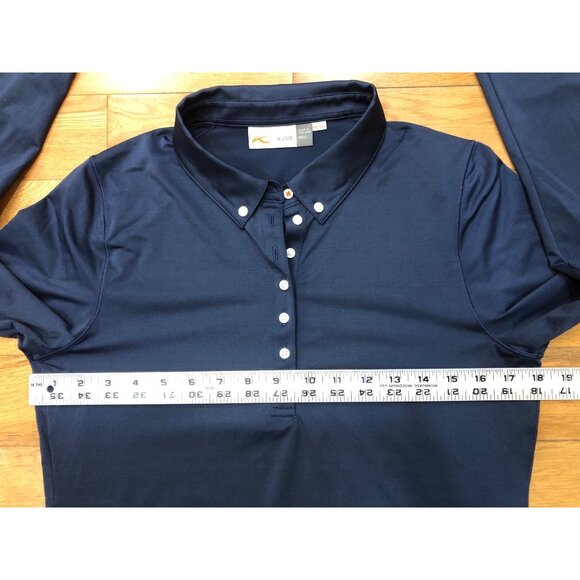 KJUS Scotscraig Long Sleeve Navy Polo Size L (40L) - Picture 9 of 10